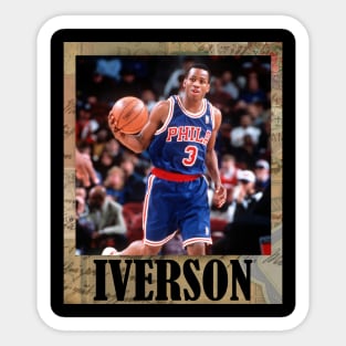 Allen Iverson // Vintage Frame Sticker